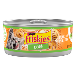 Alimento húmedo para gatos Friskies paté de carne de aves