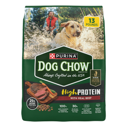 Dog Chow Comida para perros seca de carne de res alta en proteínas