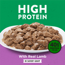 High protein with real lamb