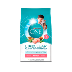 Purina ONE LiveClear Comida Seca para Gatitos que Reduce Alergias