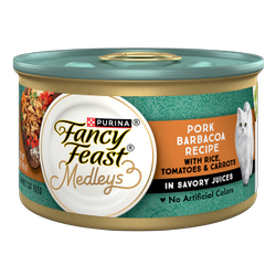 Fancy Feast Medleys Pork Barbacoa with Rice, Tomatoes and Carrots in Savory Juices Wet Cat Food