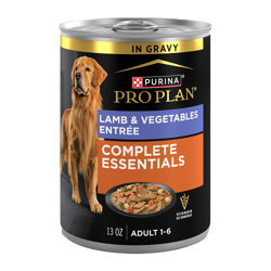 lata de 13 oz de Purina Pro Plan Complete Essentials cordero y verduras comida humeda para perros