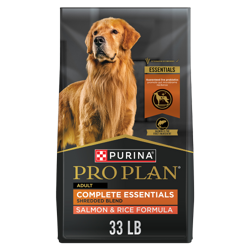 Bolsa de 33 lb de Purina Pro Plan Complete Essentials alimento seco para perros fórmula de salmón y arroz