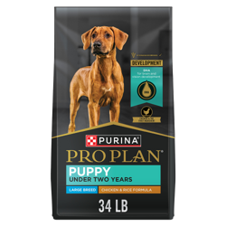 Bolsa de 34 lb de alimento seco para perros Purina Pro Plan Puppy de raza grande con pollo y arroz