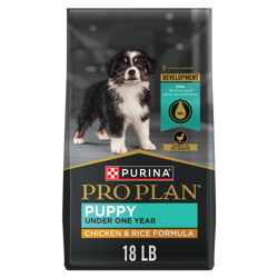 Bolsa de 18 lb de alimento seco para perros Purina Pro Plan cachorro con pollo y arroz