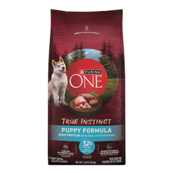 Purina ONE True Instinct With Real Chicken and Duck High Protein Puppy Food Formula Natural With Added Vitamins, Minerals and Nutrients
