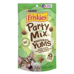 friskies natural yums catnip flavored cat treats pouch