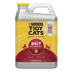 Tidy Cats Arena aglomerante Rendimiento 24/7 para varios gatos, recipiente de 20 lb.