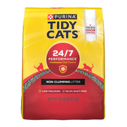 Tidy Cats 24/7 Performance Arena no aglomerante para gatos, bolsa de 20 lb.