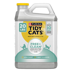 Tidy Cats Free & Clean Unscented Multi-Cat Clumping Litter 10 lb. jug.