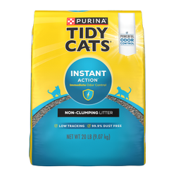 Tidy Cats Instant Action Non-Clumping Litter 20 lb. bag.