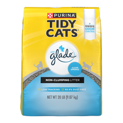 Tidy Cats With Glade Clear Springs Non-Clumping Litter 20 lb. bag.