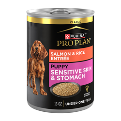 Purina Pro Plan Cachorro Piel y Estómago Sensibles Alimento Húmedo para Perros de Salmón y Arroz