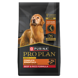 Pro Plan Adult 7+ Complete Essentials Shredded Blend Beef & Rice Formula Dry Dog Food