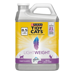 Tidy Cats LightWeight With Glade Clean Blossoms Multi-Cat Clumping Litter package