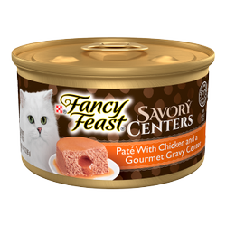 Chicken wet cat food savory centers
