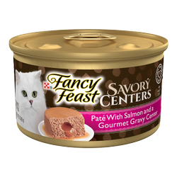 Fancy Feast® Savory Centers Paté with Salmon and a Gourmet Gravy Center Wet Cat Food