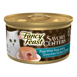 Fancy Feast® Savory Centers Paté with Tuna and a Gourmet Gravy Center Wet Cat Food
