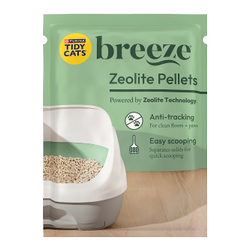 Tidy Cats Breeze Zeolite Pellets Refill package.
