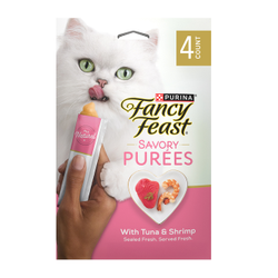 Fancy Feast Savory Purees With Tuna and Shrimp Lickable Cat Treats