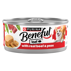 Purina Beneful With Real Beef and Peas Wet Dog Food Loaf