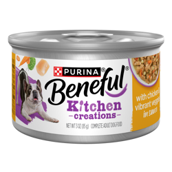 Benefull Kitchen Creations with Chicken and Vibrant Veggies in sauce.