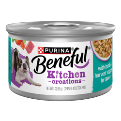 Benefull Kitchen Creations with Lamb and Harvest Veggies in sauce.