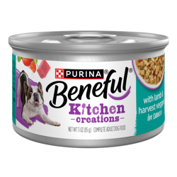 Benefull Kitchen Creations con Cordero y Vegetales de Cosecha en salsa.