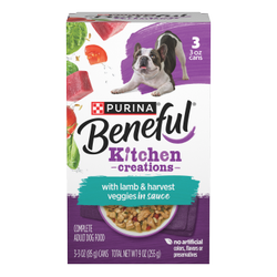 Benefull Kitchen Creations with Lamb and Harvest Veggies in sauce.