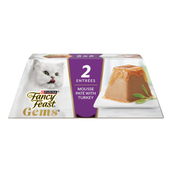 Fancy Feast Gems Mousse Paté with Turkey and a Halo of Savory Gravy Wet Cat Food
