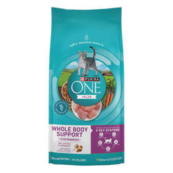 Purina ONE +Plus Support Total del Cuerpo Comida Seca para Gatos con Pollo