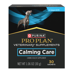 Bag of Pro Plan Veterinary Supplements Calming Care Canine Anxiety Supplement.