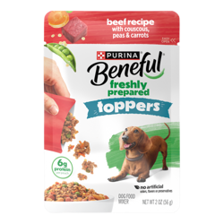 Empaque de Beneful Topper de Res.