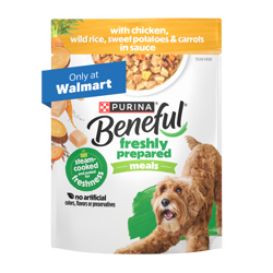 Beneful Freshly Prepared Meals with Chicken Wet Dog Food Pouch. Only at Walmart.