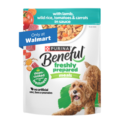 Beneful Freshly Prepared Meals with Lamb Wet Dog Food Pouch. Only at Walmart.