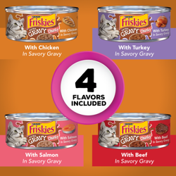Friskies Extra Gravy Paquete Variado de Comida Húmeda para Gatos 24 Contenido