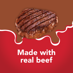 elaborado con carne real de res