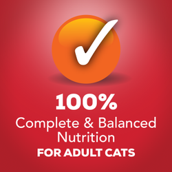 Una nutrición 100 % completa y balanceada para gatos adultos