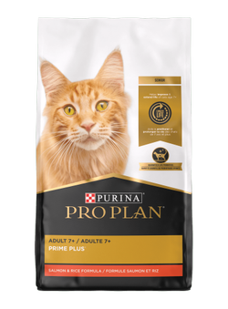 Fórmula para adultos sénior mayores de 7 años de salmón y arroz Purina Pro Plan Prime Plus