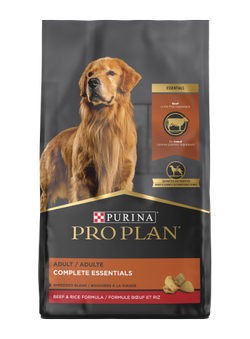 Fórmula combinada con trozos de carne de res y arroz Purina Pro Plan Complete Essentials