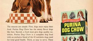 article about Purina Dog Chow from World War two