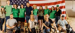 dog chow team supports veterans