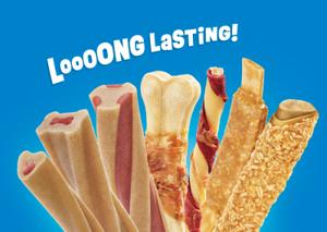 A closeup of a variety of Busy treats.