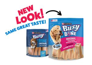 Busy Bone New Look, Same Great Taste!