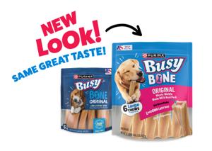 Busy Bone New Look, Same Great Taste!