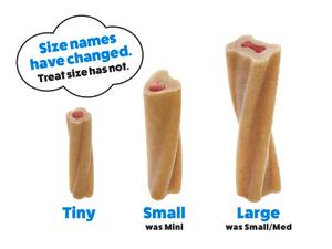 New Busy dog treat sizing chart.