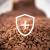 Shield symbol representing pet food quality and safety testing processes.