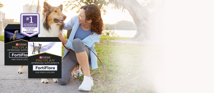 Woman with dog