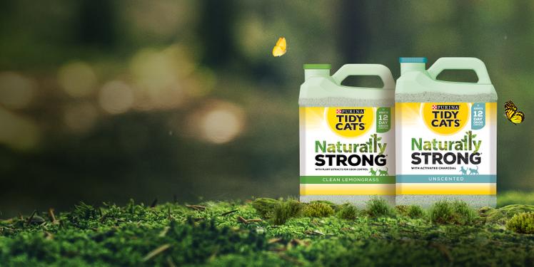 Tidy Cats naturally strong cat litter