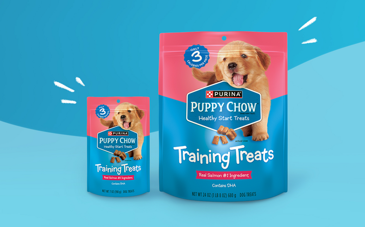 Purina Puppy Chow Training Treats pouches